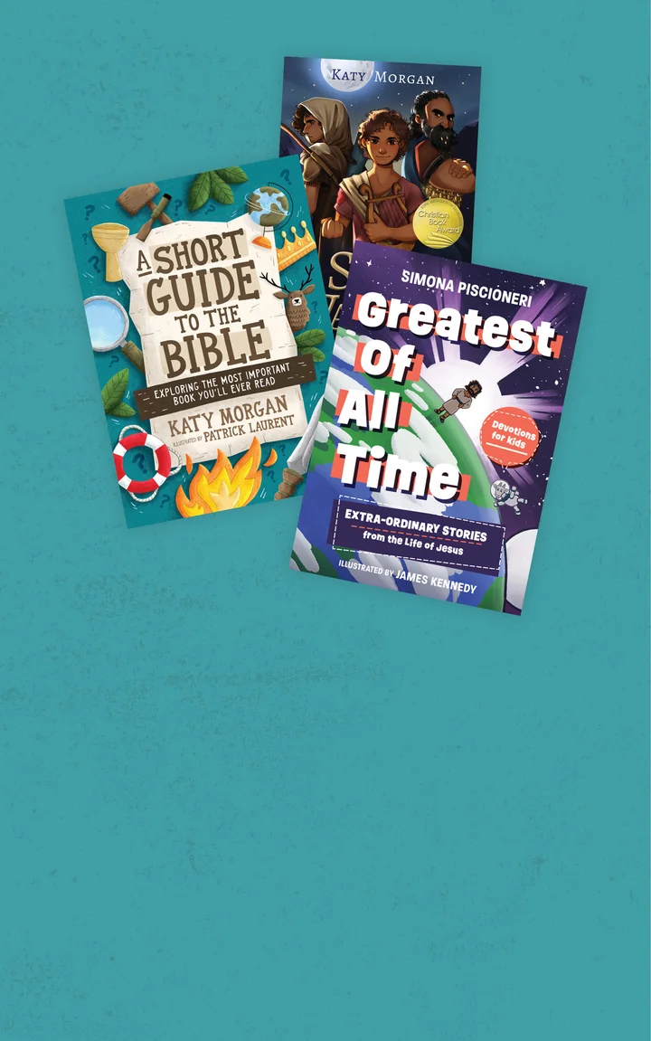 Graphic featuring The Songs of a Warrior, A Short Guide to the Bible, and Greatest of All Time