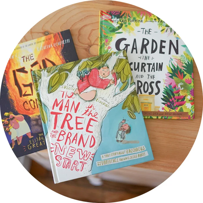 three books from the Tales That Tell the Truth, including The Garden, the Curtain, and the Cross