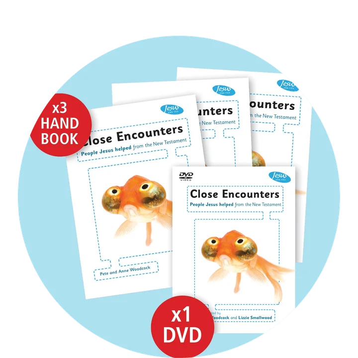 graphic featuring Jesus and You with the covers featuring a fish